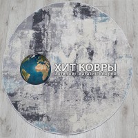 Турецкий ковер Amatis 36506 Серый-голубой круг